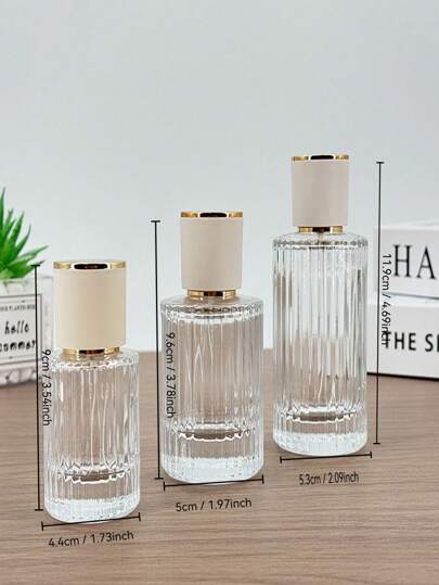 قارورة عطر سعة 100 مل 3.38 أونصة، زجاجة عطر فارغة عالية الجودة، قنينة نموذج رذاذ، قابلة لإعادة التعبئة مجانًا