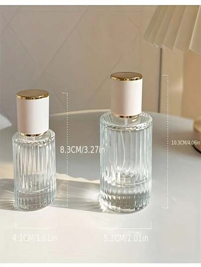 قارورة عطر سعة 100 مل 3.38 أونصة، زجاجة عطر فارغة عالية الجودة، قنينة نموذج رذاذ، قابلة لإعادة التعبئة مجانًا