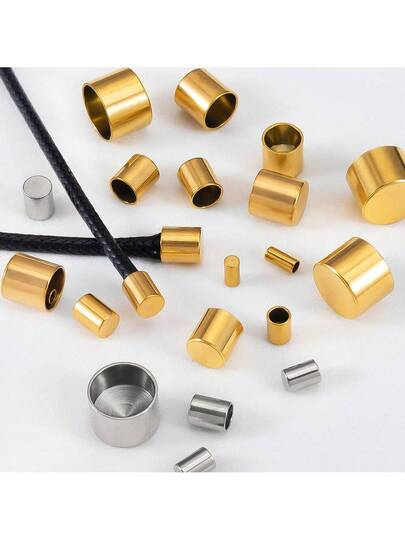 20 قطعة أبزيم معدني لا يصدأ مطلي بالذهب ممتد لنهاية مناسبة ل- DIY قلادة، سوار، اكسسوارات المجوهرات الصنع