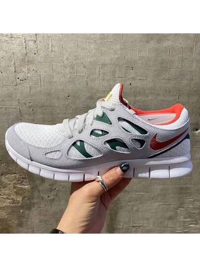 Nike أحذية رياضية رجالي، شبكي منفذ للهواء مناسب للربيع والصيف، أحذية موضة كاجوال مريحة لا تغطي القدم بالكامل، أحذية جري قليلة الوزن بنعل امتصاص للصدمات