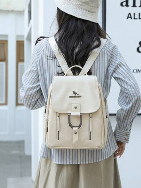 حقيبة ظهر جلدية ناعمة مقاومة للسرقة بطراز عتيق، حقيبة يومية عصرية متعددة الوظائف، حقيبة سفر خفيفة الوزن متعددة الجيوب ذات سعة كبيرة، حقيبة كتب بسيطة مناسبة للطلاب والممرضات والمعلمين والمهنيين في الأعمال والسفر والتنقل والتسوق والمكتب والمواعدة والتنزه وا