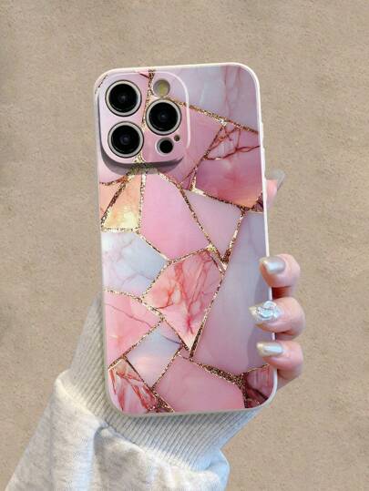 كفر هاتف محمي من الصدمات بتصميم معبّأ بالرخام متوافق مع هواتف 16/15 XR/7/8/16 ProMax/13 Case/ 15 ProMax/12 ProMax/13 ProMax/14 ProMax 13 14 11 12 P14 P11 Soft Shell P12 Shock-Proof XS.XR/78P.78GES2، متوافق مع هواتف Galaxy، Redmi 10/9/Note 9/12C/Note 11 Pr