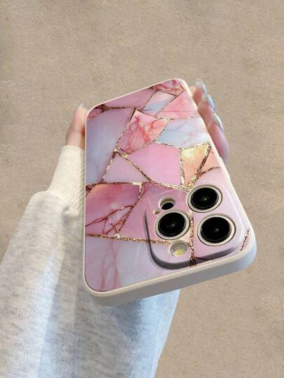 كفر هاتف محمي من الصدمات بتصميم معبّأ بالرخام متوافق مع هواتف 16/15 XR/7/8/16 ProMax/13 Case/ 15 ProMax/12 ProMax/13 ProMax/14 ProMax 13 14 11 12 P14 P11 Soft Shell P12 Shock-Proof XS.XR/78P.78GES2، متوافق مع هواتف Galaxy، Redmi 10/9/Note 9/12C/Note 11 Pr