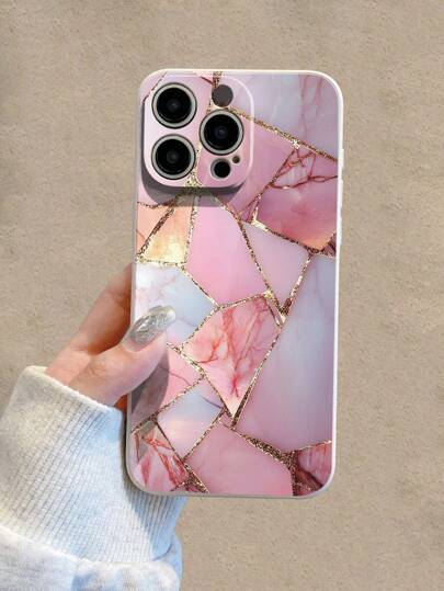 كفر هاتف محمي من الصدمات بتصميم معبّأ بالرخام متوافق مع هواتف 16/15 XR/7/8/16 ProMax/13 Case/ 15 ProMax/12 ProMax/13 ProMax/14 ProMax 13 14 11 12 P14 P11 Soft Shell P12 Shock-Proof XS.XR/78P.78GES2، متوافق مع هواتف Galaxy، Redmi 10/9/Note 9/12C/Note 11 Pr