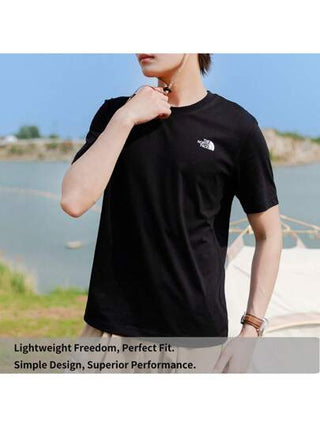 The North Face ملابس علوية رياضي كاجوال بأكمام قصيرة للرجال، ملابس رياضية يومية مريحة، ملابس علوية مناسب للركض والتدريب 89QVJK3