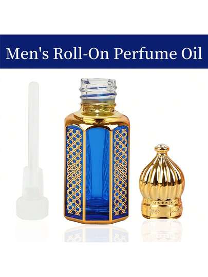 10مل عطر للرجال زيت أساسي، لون أزرق ، رائحة خشبية مزهرة من الأرز والخشب الوردي، عطر خالي من الكحول ذو تركيبة انسيابية، حجم مناسب للسفر، هدية مثالية للرجال لاستخدام يومي، مناسبة للتعارف والعطلات والأعياد وعيد الحب