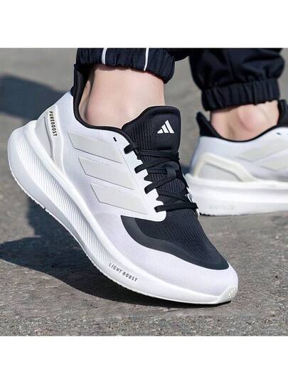Adidas حذاء جري كاجوال منخفض الارتفاع Pureboost للرجال، خفيف الوزن للغاية، مريح، مضاد للانزلاق، ومقاوم للتآكل