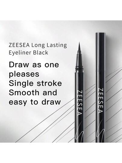 قلم التحديد العيون من ZEESEA، طويل الأمد، مقاوم للماء، مقاوم للتعرق،مقاوم للتشويش، سعة 0.55مل
