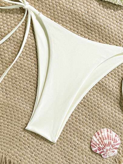 Swim Vcay مجموعة بحر نسائية مكونة من ملابس علوية تانكيني ومفرق سفلي مزين بالراين ستون والأصداف والنجوم البحرية، 2 قطعة