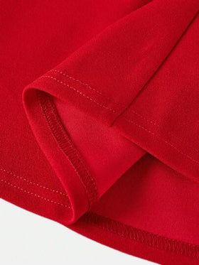 SHEIN Serisse Kids فستان بكم متناقض من الشبكة للبنات المراهقات بقصة A-line ذو فيونكة، مناسب للارتداء اليومي، المناسبات غير الرسمية، الحفلات الأنيقة، حفلات عيد الميلاد