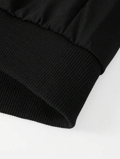 Manfinity Homme جاكيت كاجوال للرجال مطبوع عليها حرف للارتداء اليومي، جاكيت بومبر سوداء للرجال، جاكيت سوداء مطبوع عليها رسومات للرجال، جاكيت سوداء للرجال