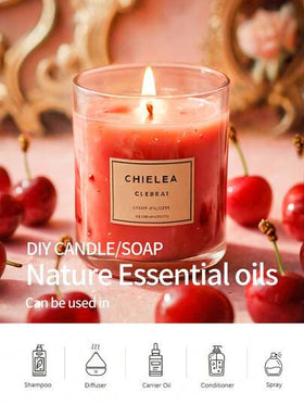 EMBRACEX. زيت عطري بالكرز 10مل/60مل/10مل بكرة، زيوت عطرية بنكهة الكرز الأحمر، زيت عطري نقي وطويل الأمد للنساء، معطر هواء السيارة، جهاز نشر العطور، جهاز نشر العطور بالقصب، منتجات عطرية للمنزل، هدايا، شموع، حامل البخور، العناية بالجلد