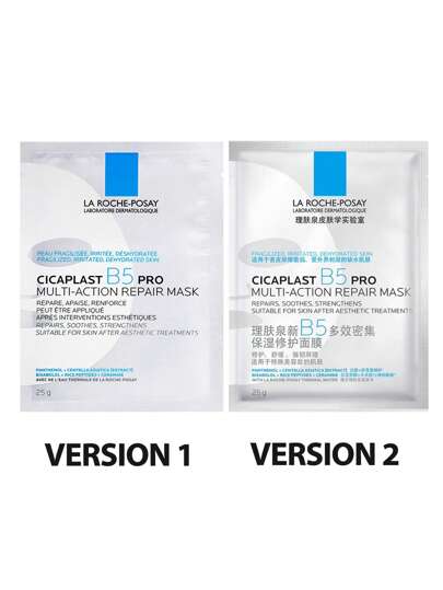 La Roche-Posay قناع الإصلاح متعدد الأنشطة سيكابلاست ب 5 برو من لا روش بوزيه 10 قطع / علبة / قناع مرطب فعال يهدئ ويستعيد مختلف مشكلات البشرة مثل الجفاف والتهيج واخشونة البشرة، ومناسب للاستخدام بعد العلاجات التجميلية الخاصة.