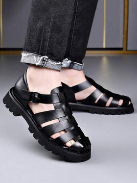 صنادل رجالية كاجوال جديدة للشاطئ، صنادل خفيفة الوزن من مادة EVA مانعة للانزلاق للربيع والصيف
