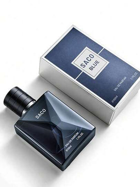 1 قطعة عطر رجالي أزرق قوي - عطر مائي طويل الأمد مع الليمون والنعناع والياسمين، خالي من الكحول والتلك، مناسب للمواعدة والاستخدام اليومي والهدايا، 1.69 أونصة سائلة لكل زجاجة