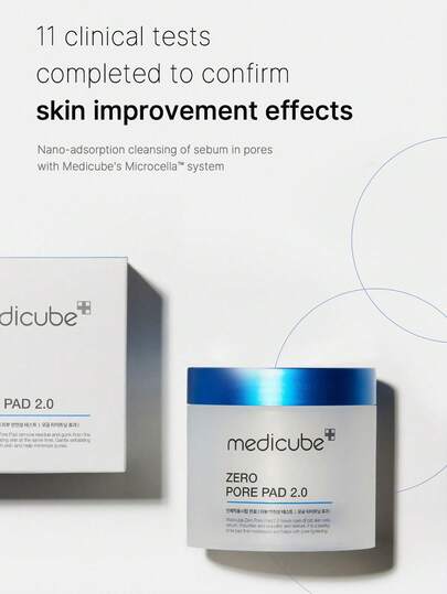 وسادات تنظيف الجوانب Medicube ZERO PORE PAD 2.0، مسام غير مرئية، تجديد سريع للبشرة في 60 ثانية، مناسبة للبشرة الحساسة، حجم السفر، منقع مسبق التشريب، تنعيم نسيج البشرة، تنظيف بعد التمرين، إصلاح ليلي | مستحضرات تجميل كورية | 155 جرام/5.46 أونصة