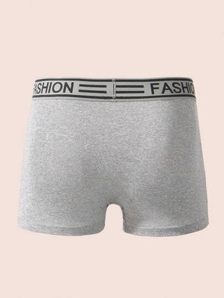 Manfinity Underwear&Sleepwear Basics 3 قطع/مجموعة بوكسر رجالي مريح بخصر مطاطي مطبوع بالحروف