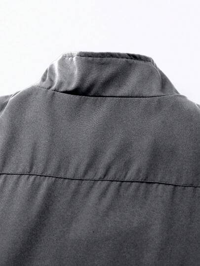 Manfinity EMRG معطف رياضي طويل الأكمام مطبوع عليه حرف للرجال، سحاب أمامي، فضفاض، معطف رياضي رمادي اللون، معطف رياضي مقاوم للرياح، معطف رياضي للرجال، رمادي اللون مع سحاب، معطف سيارة رياضية، خريفي