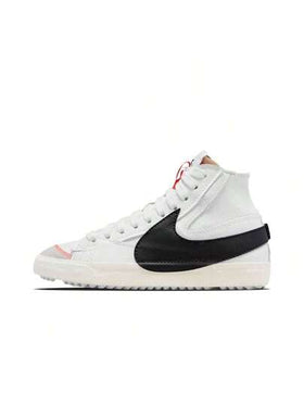 Nike حذاء رياضي رجالي من طراز Blazer '77 Jumbo متوسط الارتفاع غير قابل للانزلاق ومقاوم للتآكل