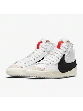 Nike حذاء رياضي رجالي من طراز Blazer '77 Jumbo متوسط الارتفاع غير قابل للانزلاق ومقاوم للتآكل
