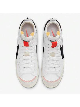 Nike حذاء رياضي رجالي من طراز Blazer '77 Jumbo متوسط الارتفاع غير قابل للانزلاق ومقاوم للتآكل