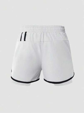 Manfinity Sport Corelite شورتات صيفية للرجال ذات خصر رباط وأنابيب تباين 2 في 1 نشطة