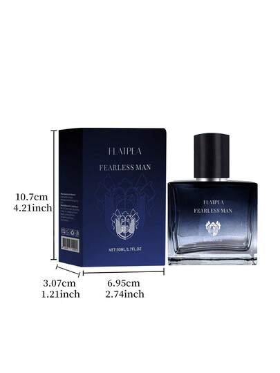 FLATPEA كولونيا للرجال عطرة بشكل طويل الأمد ذات رائحة الماسك والميل المائل إلى الأزرق، 50 مل، عطر ذائع الصيت