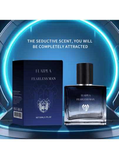 FLATPEA كولونيا للرجال عطرة بشكل طويل الأمد ذات رائحة الماسك والميل المائل إلى الأزرق، 50 مل، عطر ذائع الصيت