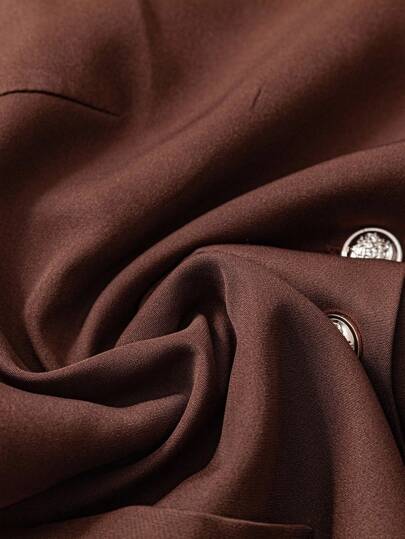 SHEIN LUNE كارديجان نسائي بياقة طاقم أنيق وكاجوال بطراز عتيق