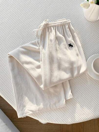Comfortcana سراويل نسائية كاجوال فضفاضة قابلة للسحب