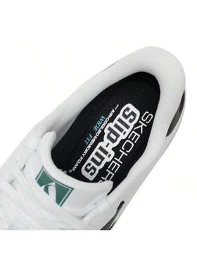 Skechers أحذية كورت كلاسيكس الكاجوال للرجال خفيفة الوزن للمشي البطيء في المدينة أحذية رياضية للسفر 254154W-WBK