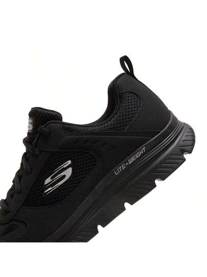 Skechers أحذية رجالية كاجوال، أحذية رياضية خارجية، نعل EVA خفيف الوزن، نعل داخلي من رغوة الذاكرة، أحذية كاجوال يومية مريحة وخفيفة الوزن، أحذية للسفر 8790230-BBK