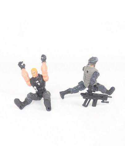 6 قطع مجموعة أرقام عمل جندي أمريكي من الحرب العالمية الثانية وفريق SWAT، تشمل على ملحقات أسلحة، مناسبة للأطفال الأولاد والبنات، ديكور الغرفة، تماثيل صغيرة، جنود صغيرة، إكسسوارات للمراهقين