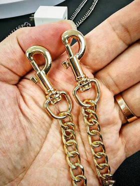 سلاسل معدنية لحمل الحقائب للنساء - سير حقيبة كتف متقاطع