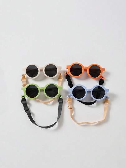 قطعة واحدة نظارات طفل راتنجية دائرية عتيقة ذات طراز أنيق، نظارات طفل جذابة ومتعددة الاستخدامات مضادة للسقوط، مناسبة للأولاد والبنات للمناسبات والاستخدام اليومي