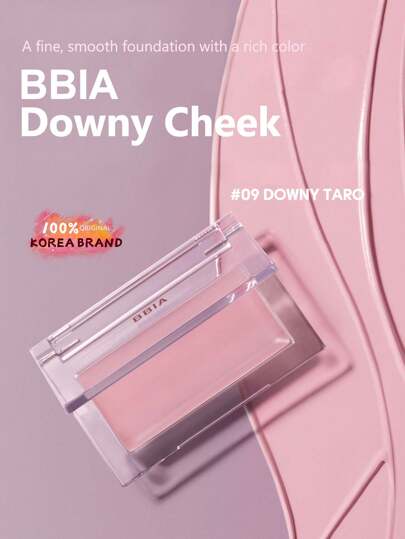 Bbia بيا دوني خد 09 دوني تارو، لون بيج وردي، ملمس مخملي، خفيف القوام قابل للامتزاج، له تأثير تركيز ناعم، لا يتكتل، مقاوم للعرق، يطبق بسهولة بلمسة خفيفة، مدمج وقابل للحمل، مناسب للمكياج المكتبي والمكياج اليومي، مناسب للبشرة الدهنية، مستحضرات تجميل كورية، 3