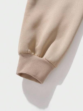 SHEIN معطف واسع بسيط كاكي للمراهقين، طراز عفوي وجامعي، مريح، أنيق، متعدد الاستخدامات، قماش ناعم، مناسب للارتداء اليومي والمدرسة والسفر والأنشطة الخارجية