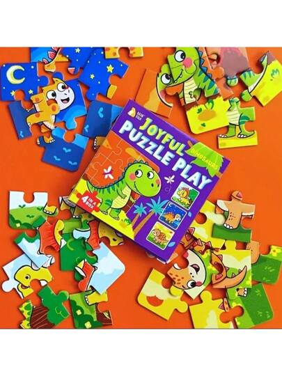 beartale 36 قطعة مجموعة ألغاز DIY، تتميز بتصاميم ملونة للحيوانات والديناصورات والمركبات، مناسبة لأطفال ما قبل المدرسة، تساعد على تطوير المهارات الحركية والتنسيق. هذه لعبة الألغاز تجمع بين مبادئ مونتيسوري، مزجًا بين التعليم والترفيه، مما يجعلها خيارًا مثال