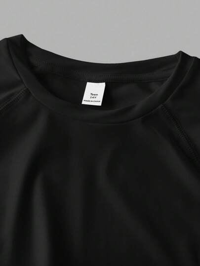 SHEIN ملابس رياضية عملية للمراهقين الذكور، لون أبيض أحادي بسيط، مريحة واستخدامات متعددة،مناسبة للارتداء اليومي،للمدرسة والخروجات والتمارين الرياضية