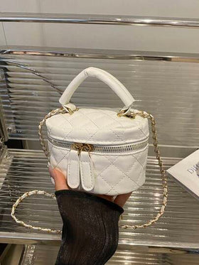 حقيبة صغيرة خفيفة الوزن، حقيبة سلسلة، حقيبة مبطنة، حقيبة يد، حقيبة دلو، مناسبة للفتيات وطالبات الجامعة والسيدات العاملات، رائعة للمكتب والجامعة والعمل والتنقل والأنشطة الخارجية والسفر والنزهات