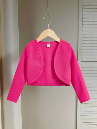 SHEIN جاكيت مفتوح امامي بنت طفل
