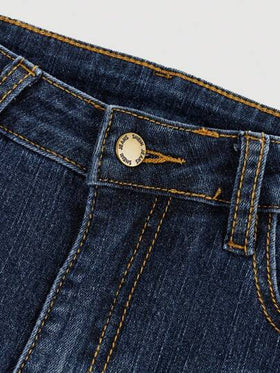 SHEIN بنطلون جينز بطراز Y2K الريترو المغسول مناسب للمراهقات، قصة ضيقة مرنة بساق واسع، مزود بجيوب مائلة، ملابس صيفية