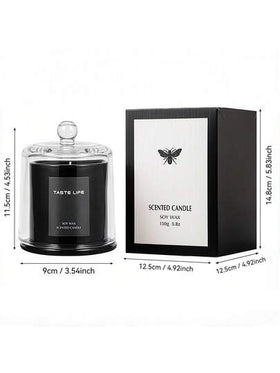 شموع معطرة بشمع الصويا الممتاز في وعاء زجاجي، زيوت أساسية خالية من الدخان، عطور للاسترخاء والتدليك المنزلي، طقم هدايا أنيق، مثالي للهدايا