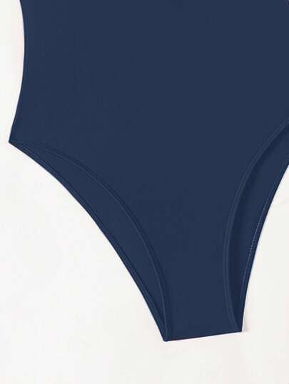 Swim Chiccia بدلة سباحة أنيقة من قطعة واحدة، بلون سادة للنساء؛ مناسبة للعطلات والشاطئ