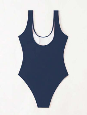 Swim Chiccia بدلة سباحة أنيقة من قطعة واحدة، بلون سادة للنساء؛ مناسبة للعطلات والشاطئ