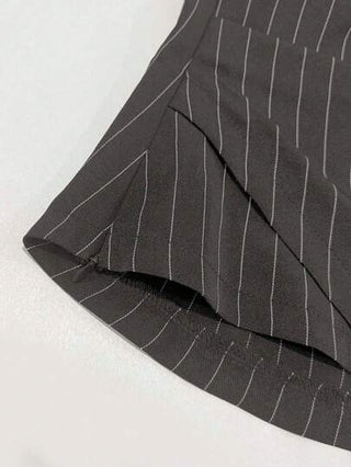 Privé قميص سيدات بأكمام طويلة مخطط للارتداء اليومي والخروج