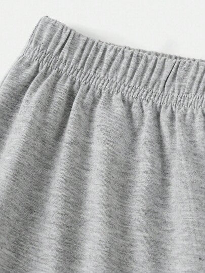 SHEIN مجموعة قميص وبنطلون طويل بنقشة الفيونكة لبنات المراهقات، إطلالة كاجوال راقية مماثلة