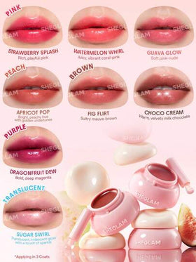SHEGLAM Hydra Jelly Pocket بلسم شفاه-Guava Glow روج تنت أرواج علامة تجارية جمال مكياج ميكب مستحضرات تجميل للنساء الفتيات مثالي لفصل الشتاء الربيع مثالي ل- Y2K أزياء أنيقة رمضان هدية حفلة جاهز أفضل لون