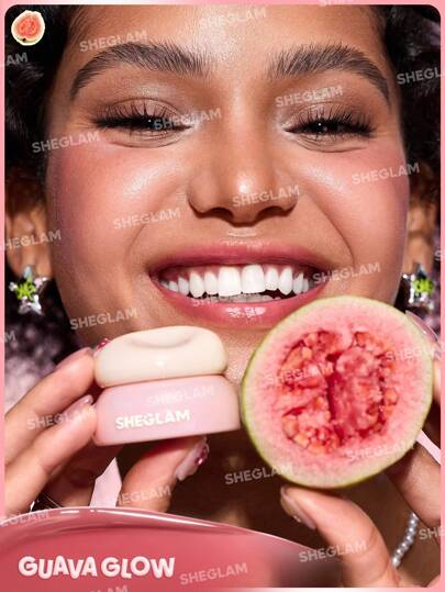 SHEGLAM Hydra Jelly Pocket بلسم شفاه-Guava Glow روج تنت أرواج علامة تجارية جمال مكياج ميكب مستحضرات تجميل للنساء الفتيات مثالي لفصل الشتاء الربيع مثالي ل- Y2K أزياء أنيقة رمضان هدية حفلة جاهز أفضل لون