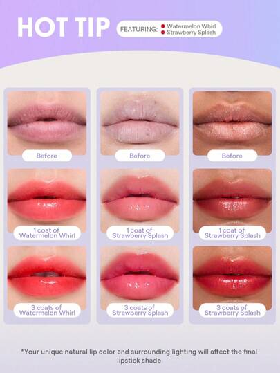 SHEGLAM Hydra Jelly Pocket بلسم شفاه-Guava Glow روج تنت أرواج علامة تجارية جمال مكياج ميكب مستحضرات تجميل للنساء الفتيات مثالي لفصل الشتاء الربيع مثالي ل- Y2K أزياء أنيقة رمضان هدية حفلة جاهز أفضل لون